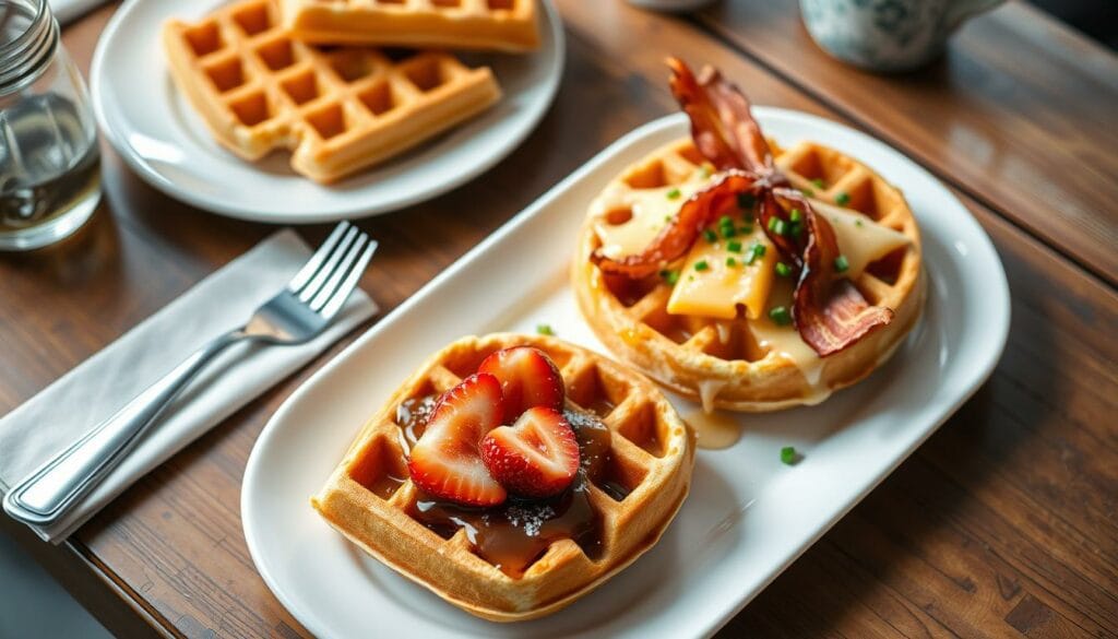 sweet and savory waffles